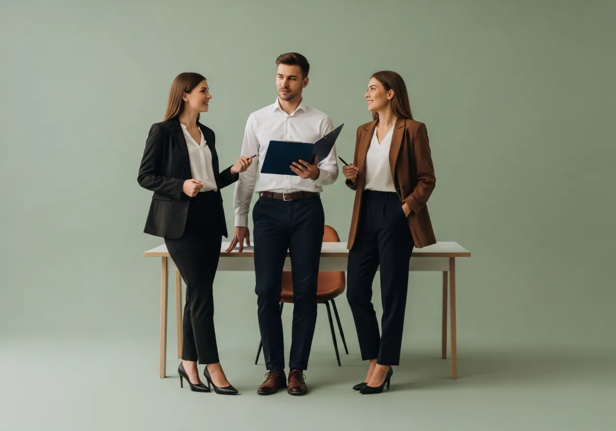 Erstgespräch mit Finanzberater im modernen Büro